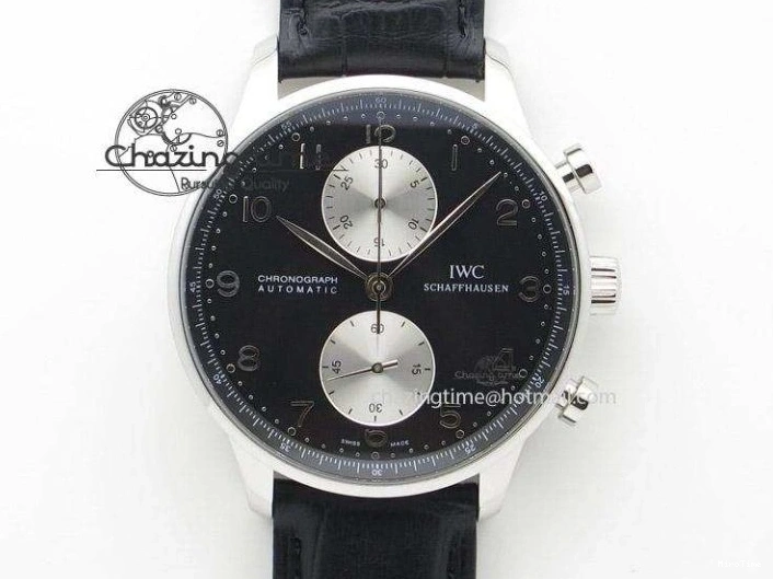 MIROTIME 0416 Portuguese Chrono RG IW371480 ZF 1:1 Best Edition White Dial On Brown Leather Strap A7750 V HighPerformance 7266